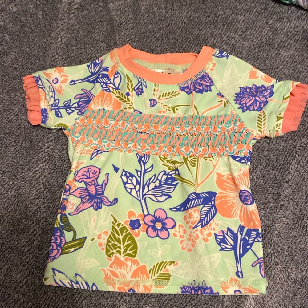 Matilda Jane nylon and spandex swim shirt